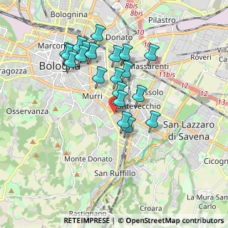 Mappa Via Beniamino Gigli, 40137 Bologna BO, Italia (1.666)