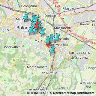 Mappa Via Beniamino Gigli, 40137 Bologna BO, Italia (1.758)