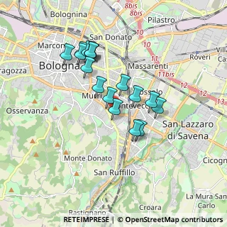 Mappa Via Beniamino Gigli, 40137 Bologna BO, Italia (1.54412)