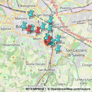 Mappa Via Beniamino Gigli, 40137 Bologna BO, Italia (1.28133)