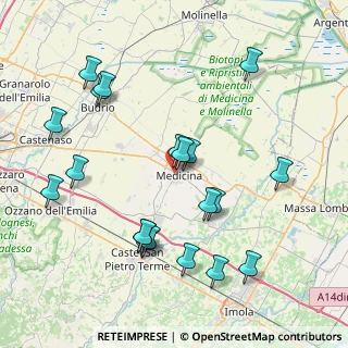 Mappa Via Giosuè Carducci, 40059 Medicina BO, Italia (8.8105)
