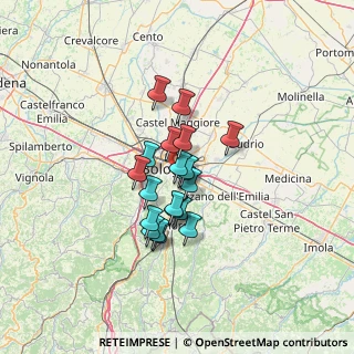 Mappa Via Lodovico Varthema, 40137 Bologna BO, Italia (9.1785)