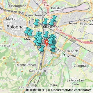 Mappa Via Po, 40139 Bologna BO, Italia (1.115)