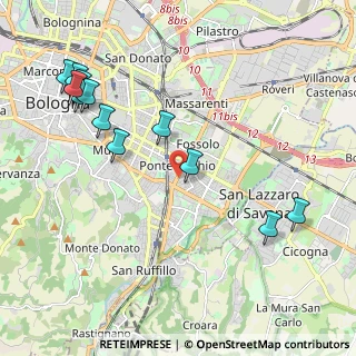 Mappa Via Po, 40139 Bologna BO, Italia (2.47083)