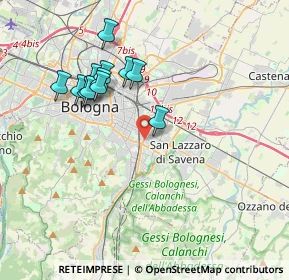 Mappa Via Po, 40139 Bologna BO, Italia (3.57917)