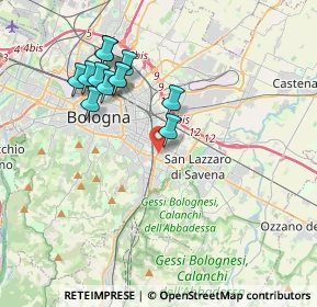 Mappa Via Po, 40139 Bologna BO, Italia (3.74417)