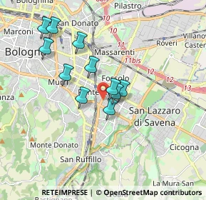 Mappa Via Po, 40139 Bologna BO, Italia (1.52909)