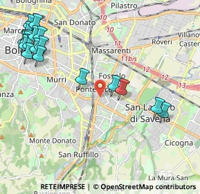 Mappa Via Po, 40139 Bologna BO, Italia (2.82368)