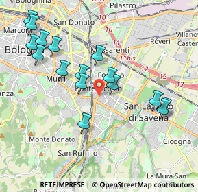 Mappa Via Po, 40139 Bologna BO, Italia (2.09313)
