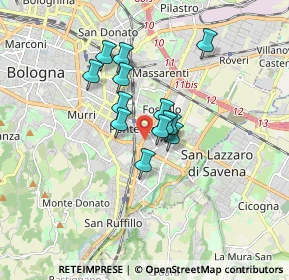 Mappa Via Po, 40139 Bologna BO, Italia (1.20308)