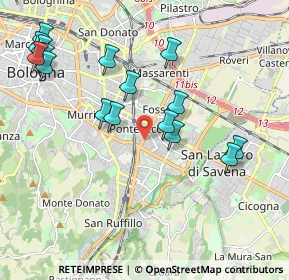 Mappa Via Po, 40139 Bologna BO, Italia (2.22813)