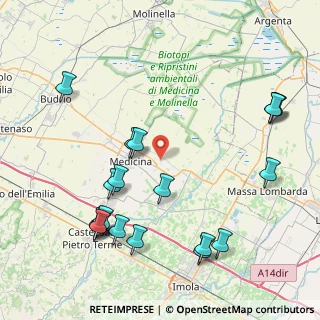 Mappa Via Bottrigara, 40059 Medicina BO, Italia (10.0855)