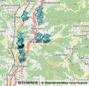 Mappa Via Antonio Gramsci, 16010 Manesseno GE, Italia (2.006)