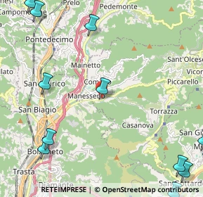 Mappa Via Antonio Gramsci, 16010 Manesseno GE, Italia (3.52417)