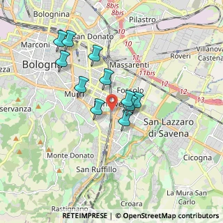 Mappa Via Ponte Vecchio, 40139 Bologna BO, Italia (1.49273)