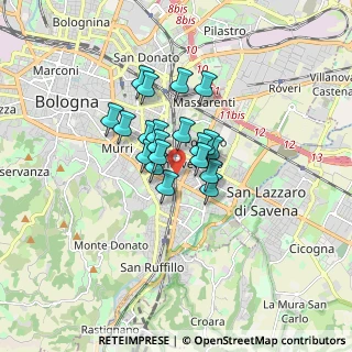 Mappa Via Ponte Vecchio, 40139 Bologna BO, Italia (1.076)
