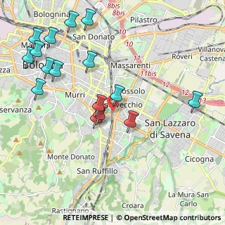 Mappa Via Ponte Vecchio, 40139 Bologna BO, Italia (2.42188)