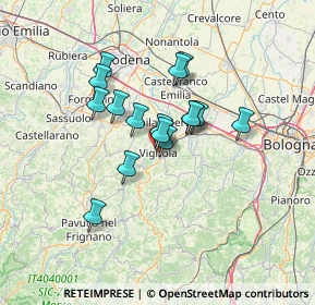 Mappa Via J. Cantelli, 41058 Vignola MO, Italia (10.18813)