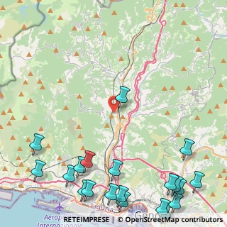 Mappa Via Romairone 42 ER, 16163 Genova GE, Italia (7.0665)