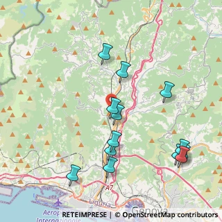 Mappa Via Romairone 42 ER, 16163 Genova GE, Italia (4.49538)
