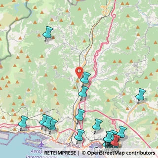 Mappa Via Romairone 42 ER, 16163 Genova GE, Italia (6.9905)