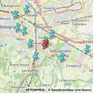 Mappa Via Amico Aspertini, 40139 Bologna BO, Italia (2.01417)