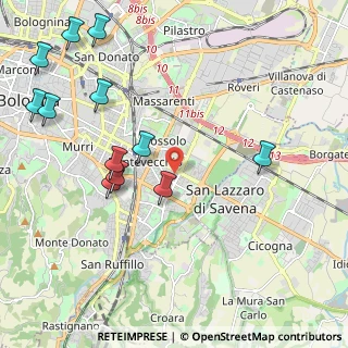 Mappa Via Amico Aspertini, 40139 Bologna BO, Italia (2.56833)