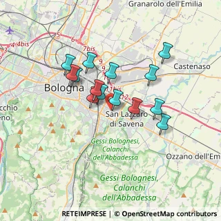 Mappa Via Amico Aspertini, 40139 Bologna BO, Italia (2.88571)