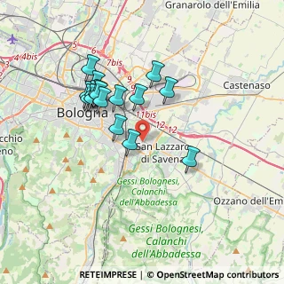 Mappa Via Calanco, 40139 Bologna BO, Italia (3.2425)