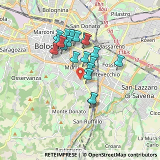 Mappa Via Domenico Guglielmini, 40137 Bologna BO, Italia (1.5255)