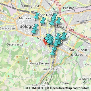 Mappa Via Domenico Guglielmini, 40137 Bologna BO, Italia (1.265)