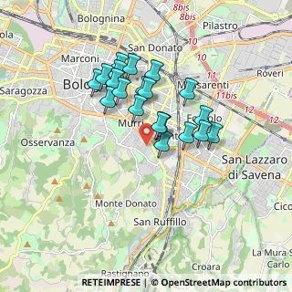Mappa Via Domenico Guglielmini, 40137 Bologna BO, Italia (1.4575)