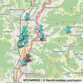 Mappa SP 2, 16010 Manesseno GE, Italia (2.23133)