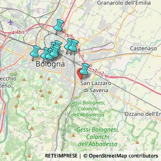 Mappa Via Lombardia, 40139 Bologna BO, Italia (3.73727)