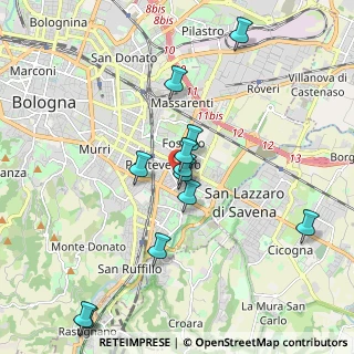 Mappa Via Lombardia, 40139 Bologna BO, Italia (1.95333)