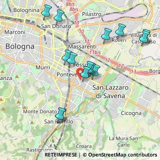 Mappa Via Lombardia, 40139 Bologna BO, Italia (2.08143)