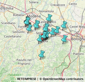 Mappa Via Portello, 41058 Vignola MO, Italia (9.6965)