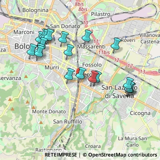 Mappa Via Antonio Fontanesi, 40139 Bologna BO, Italia (2.139)