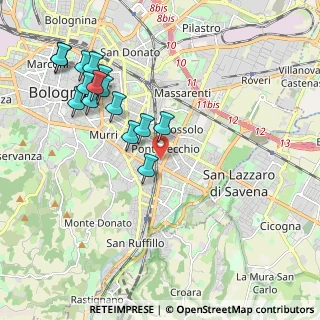 Mappa Via Antonio Fontanesi, 40139 Bologna BO, Italia (2.176)