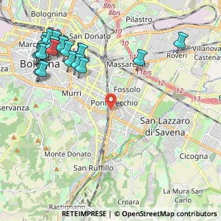 Mappa Via Antonello da Messina, 40139 Bologna BO, Italia (2.8925)