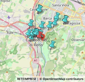Mappa Via del Canale, 40033 Casalecchio di Reno BO, Italia (1.3475)
