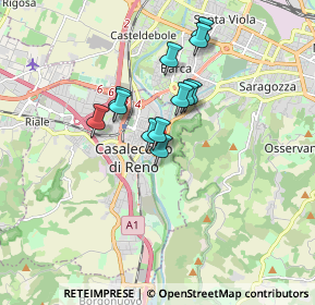 Mappa Via del Canale, 40033 Casalecchio di Reno BO, Italia (1.29083)