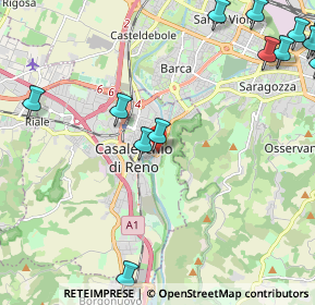 Mappa Via del Canale, 40033 Casalecchio di Reno BO, Italia (3.6535)