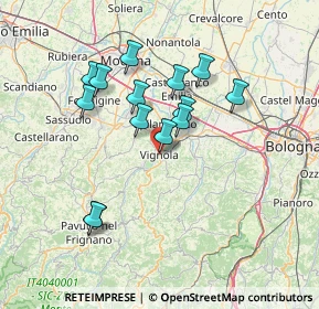 Mappa Via Vermiglio Bonesi, 41058 Vignola MO, Italia (12.88929)