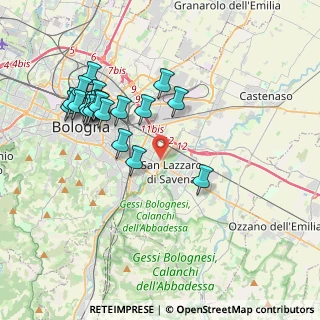 Mappa Piazza Grigoris Lambrakis, 40139 Bologna BO, Italia (3.971)