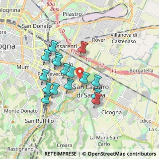 Mappa Piazza Grigoris Lambrakis, 40139 Bologna BO, Italia (1.5225)