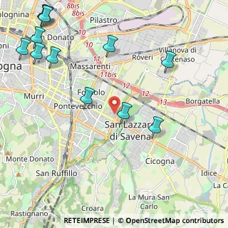 Mappa Piazza Grigoris Lambrakis, 40139 Bologna BO, Italia (2.97)
