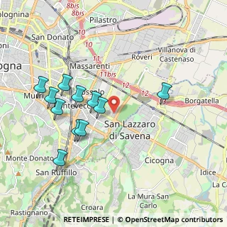 Mappa Piazza Grigoris Lambrakis, 40139 Bologna BO, Italia (1.95727)