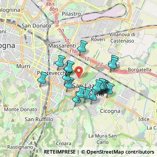 Mappa Piazza Grigoris Lambrakis, 40139 Bologna BO, Italia (1.4085)
