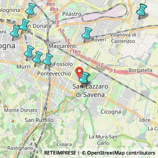 Mappa Piazza Grigoris Lambrakis, 40139 Bologna BO, Italia (2.94727)